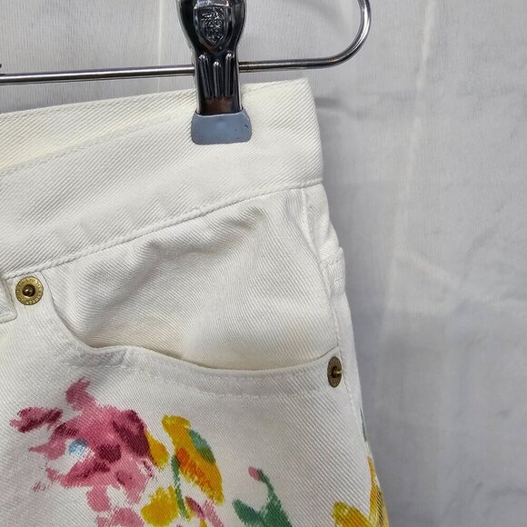 Lauren Ralph Lauren Floral Boot Cut Jeans - White - Picture 4 of 16